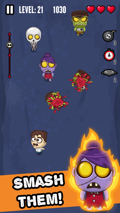 Zombie Invasion - Smash 'em All! screenshot 2