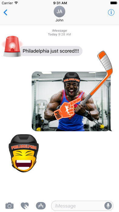 Philadelphia Hockey Stickers & Emojis screenshot 2
