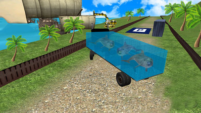 City Cargo Truck Sea Animal Transporter 3D screenshot 3