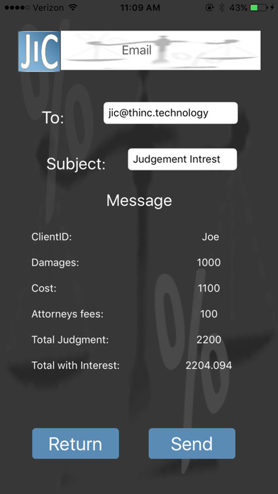 MI Judgement Interest Calculator screenshot 3