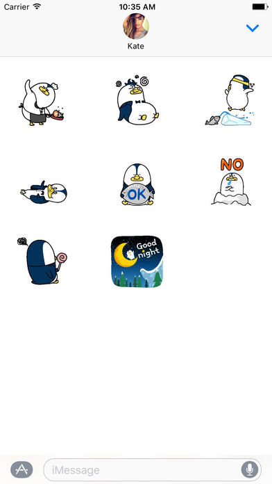 Fat Penguin - Animated Stickers screenshot 2