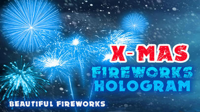 X-Mas Fireworks Hologram 3D screenshot 2