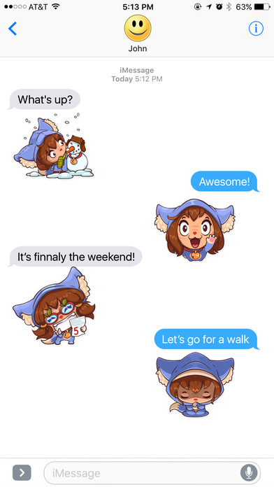 Cat Girl Stickers screenshot 3