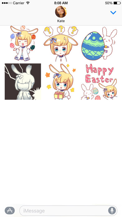 Little Miss Usagi stickers screenshot 4