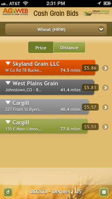 Cash Grain Bids On The App Store