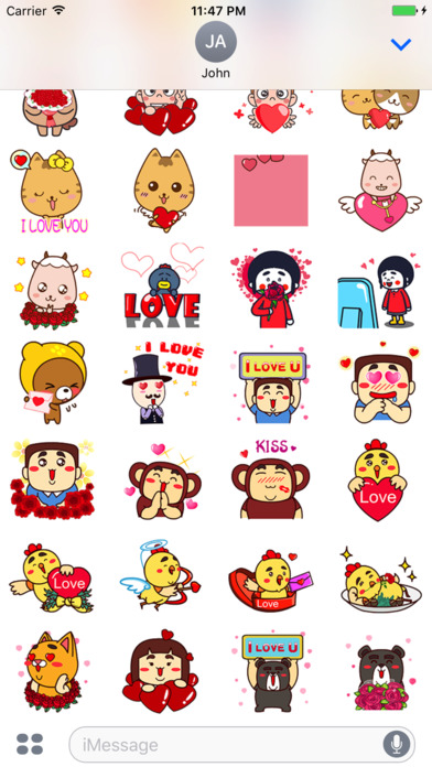 Valentine I Love You Stickers screenshot 4