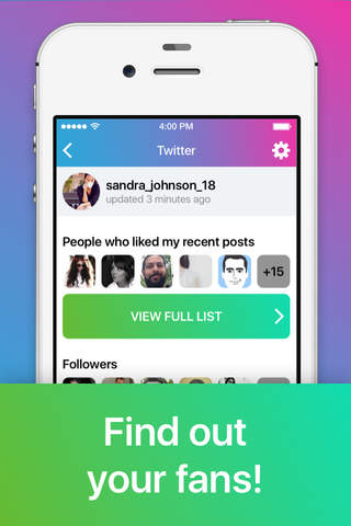 Social Admirers – analyze your account screenshot 2