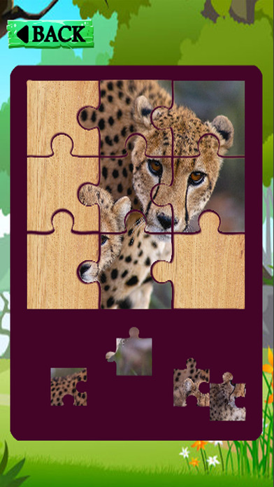 Learning Games Page Cheetah Jigsaw For Children screenshot 3