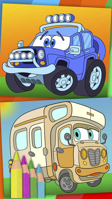 Cars coloring pages for kids – Pro screenshot 4
