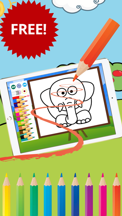Zoo and Animal coloring book free for kids screenshot 4