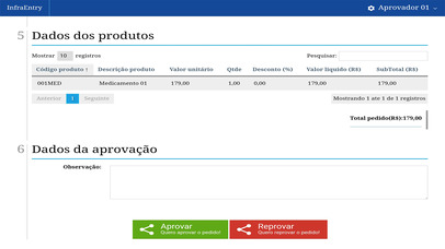InfraEntry Aprovador screenshot 3