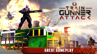 Train Gunner Gunship Attack 2017 screenshot 4