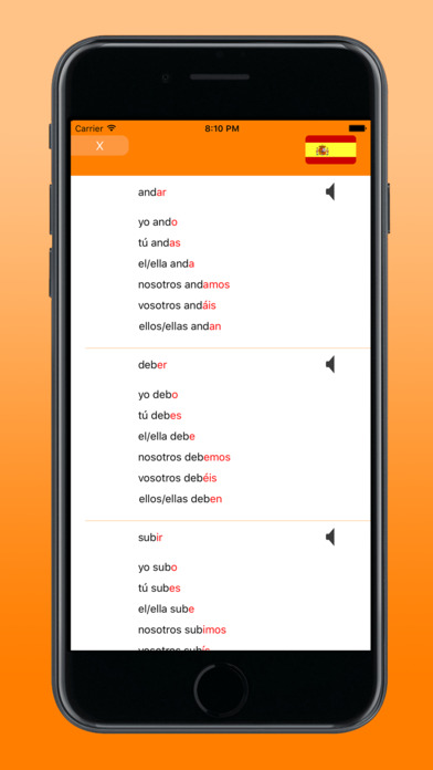 Imparare Lo Spagnolo Grammatica Coniugazione screenshot 3