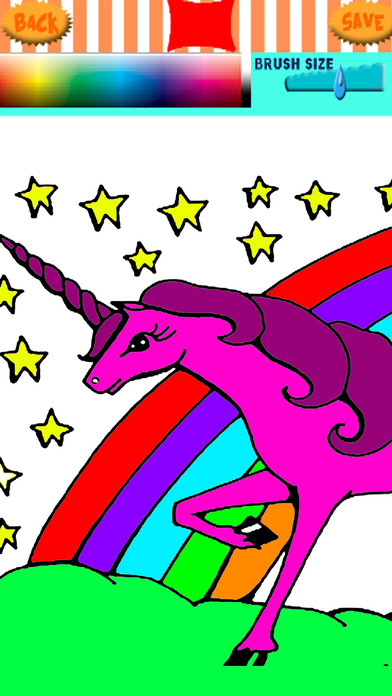 Little Unicorn Coloring Book Games Paint For Kids screenshot 2