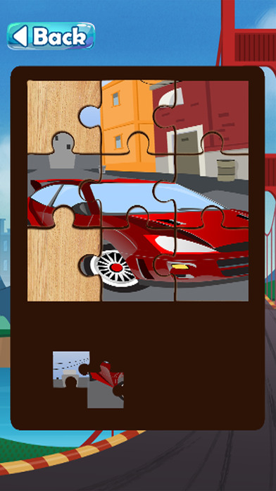 Educational Games Jigsaw Puzzles Car Version screenshot 3