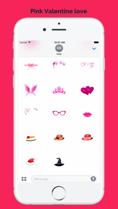 Pink Valentine Love Sticker screenshot 3