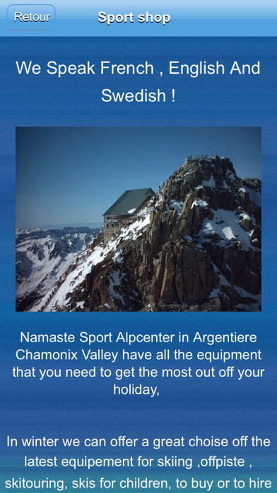Namaste Sports Chamonix screenshot 2