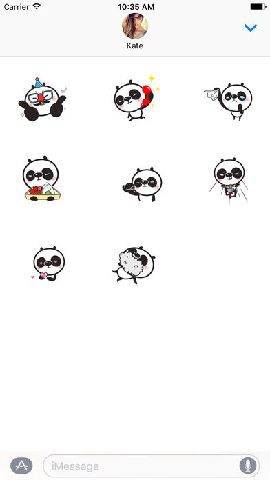 Animated Kiki Panda Stickers screenshot 2