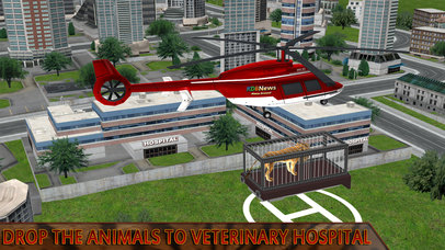 Jungle Animal Rescue Helicopter : Wild-Life Game screenshot 4
