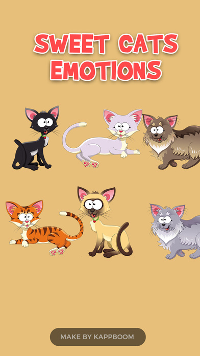 Coloured cats collection Sticker screenshot 2