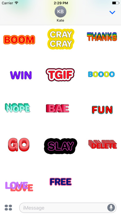 Animated Modern WORD Stickers screenshot 2