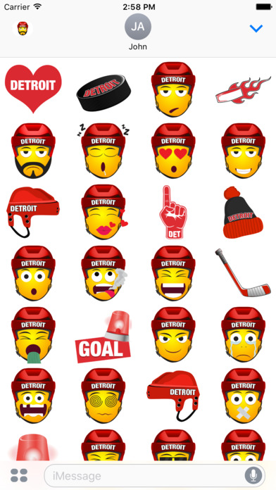 Detroit Hockey Stickers & Emojis screenshot 4