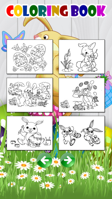 Easter Eggs bunny paint game for kids screenshot 4