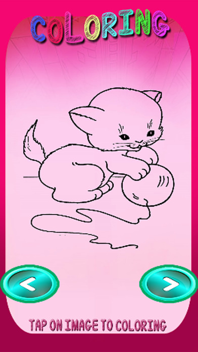Cat Cake Coloring Book Games For Kids Version screenshot 2