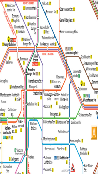 Berlin U-Bahn S-Bahn Bus Tram Netzpläne Karte BVG screenshot 4