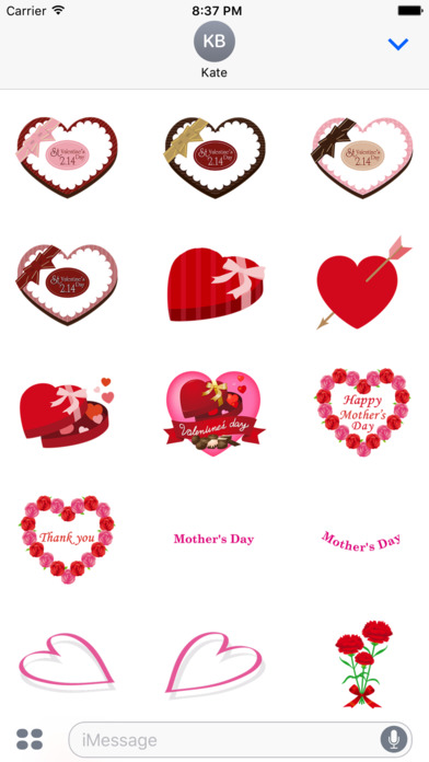 Stickers that convey love screenshot 2
