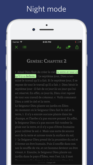 French Bible - audio, sync transcript screenshot 3