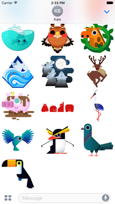 Geo Critters - Redbubble sticker pack screenshot 4