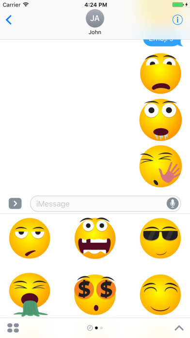 Emoji & Emoticons Stickers For iMessage screenshot 3