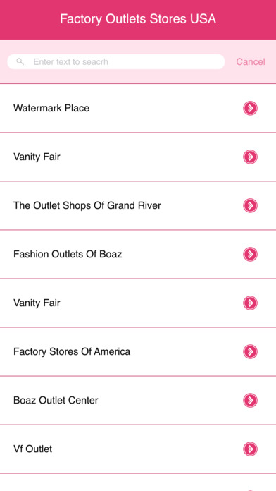 Factory Outlets Stores USA screenshot 2