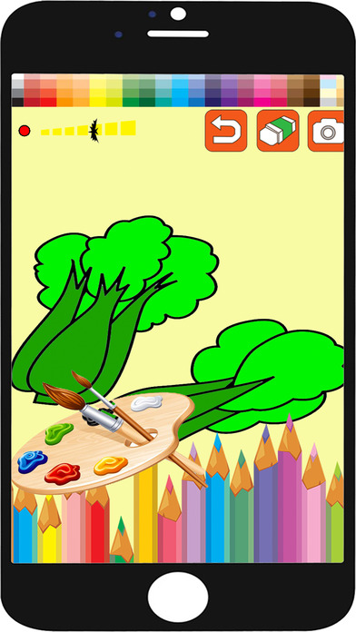 Cartoon painting and drawing fruit coloring screenshot 2