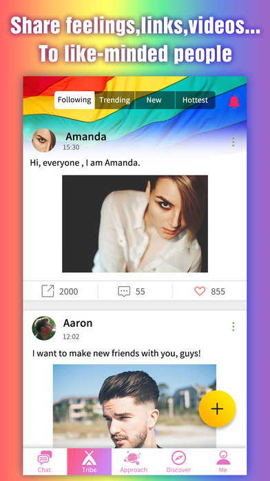 LGBT Tribie - Chatroom, Group & Dating screenshot 2