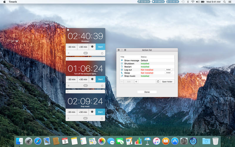 Timerik for Mac 1.3 破解版 - 小巧灵活的定时闹钟程序