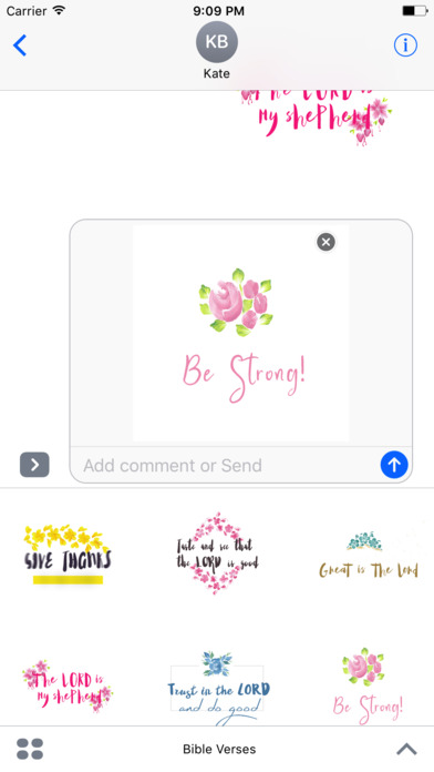 Watercolor Flower Bible Verses Animated Sticker screenshot 2