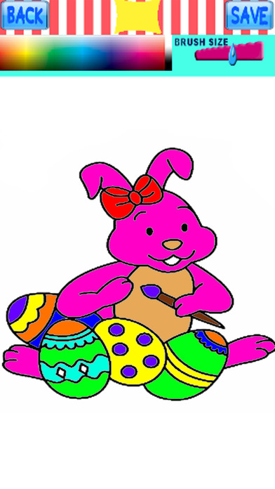 Bunny And Eggs Coloring Book Game Edition screenshot 2