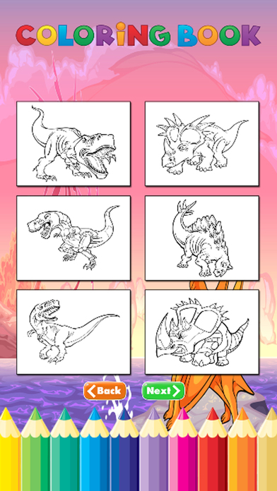 Coloring Book Jurassic Dinosaur Free - for Kid screenshot 3