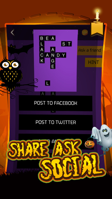 Guess the Halloween Words Puzzle Game Pro screenshot 2