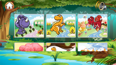 Dino Jigsaw Puzzles pre k -7 year old activities screenshot 4