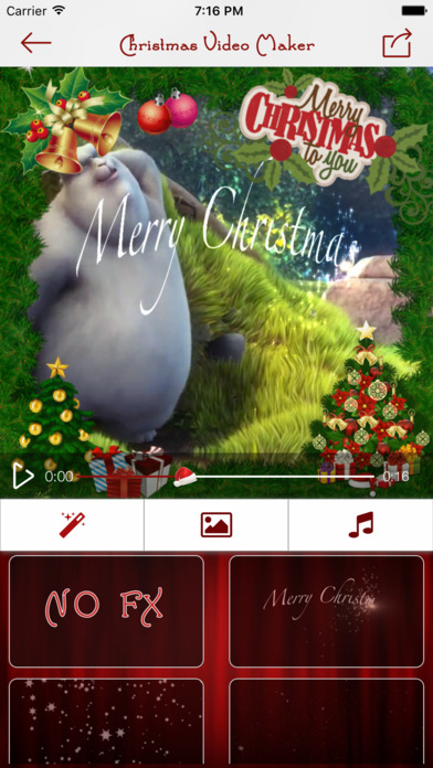 Christmas Video Editor - ( Special Effect) screenshot 2