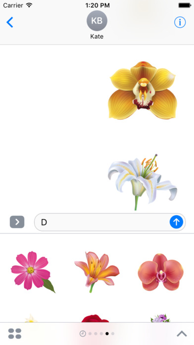 Flowers Stickers for iMessage screenshot 4