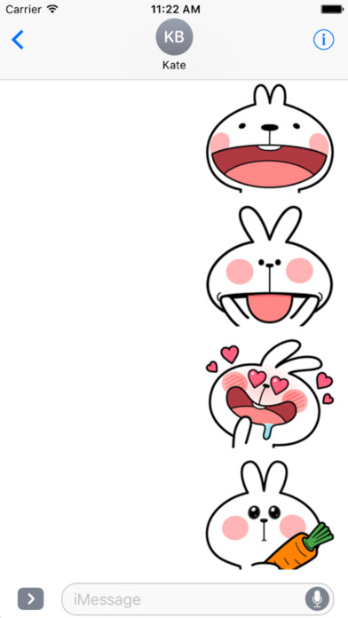Cool Rabbit Facial Emoji screenshot 2