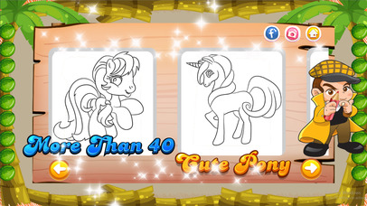 Pony Coloring Books : Best Painting Pages screenshot 2