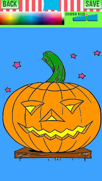 Pumpkin Coloring Page Game For Kids Edition screenshot 2