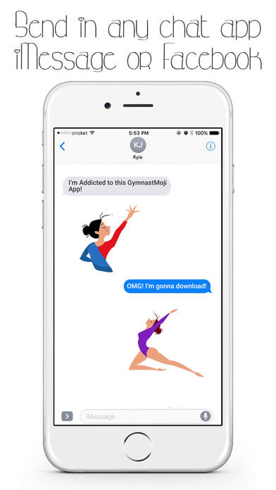 GymnastMoji - Gymnast Athlete Emojis & Stickers screenshot 3