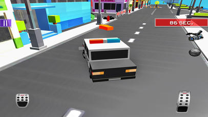 Blocky Police Car Craft Patrol screenshot 2