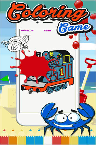 Coloring Game Thomas and friends Version screenshot 2